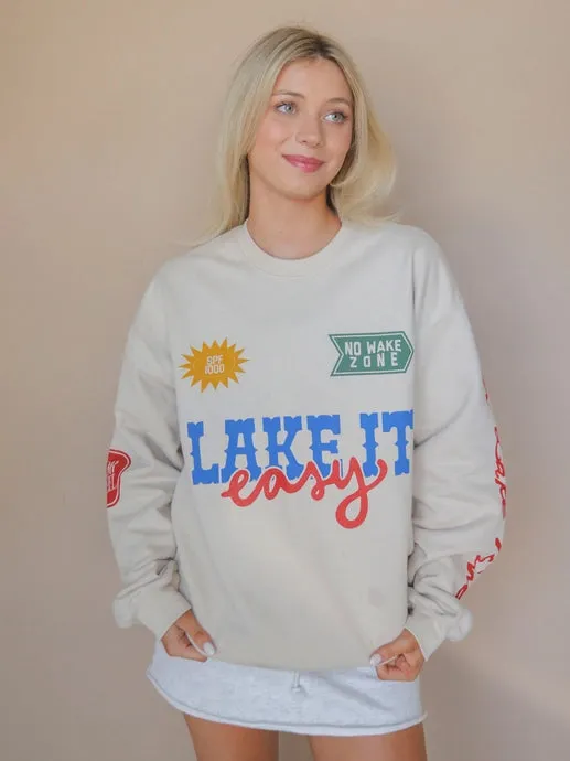 Lake It Easy Graphic Sweatshirt sold by Bella Chic product image thumbnail 4