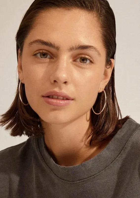 April Recycled Medium-Size Hoop Earrings sold by Bella Chic