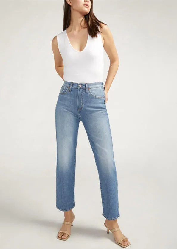 Highly Desirable Straight Jean | Indigo sold by Bella Chic