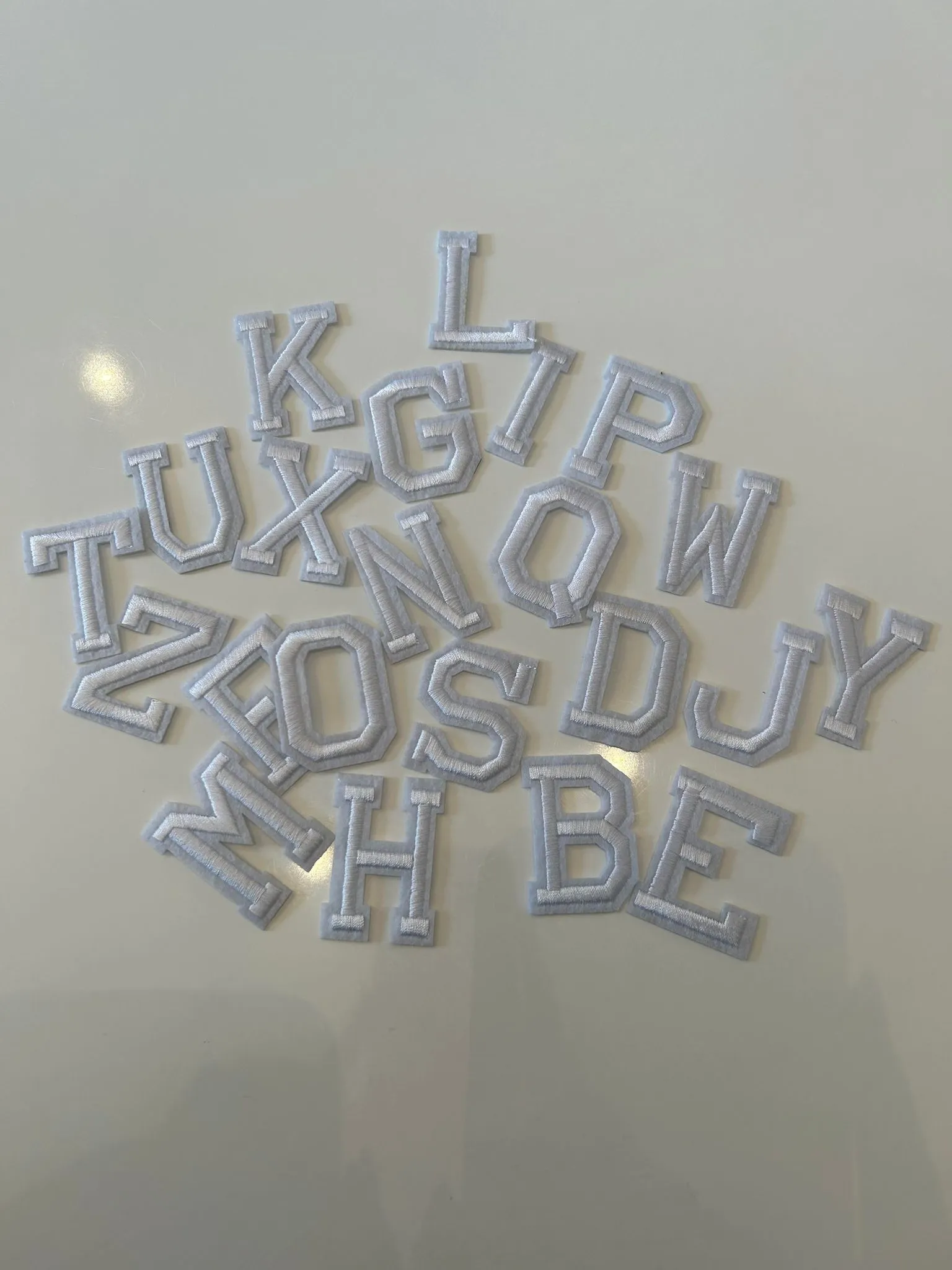 Silver Letter Patches sold by Bella Chic