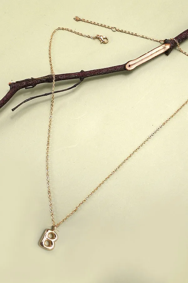 Bubble Balloon Initial Necklace sold by Bella Chic product image thumbnail 4