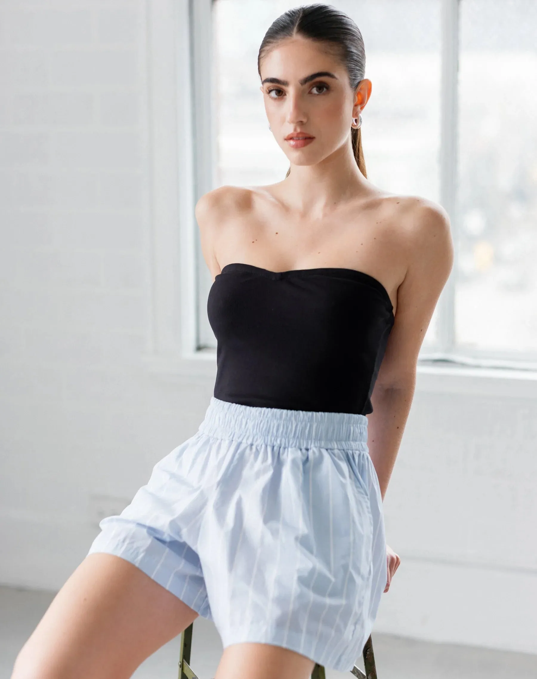 Ribbed Tube Top | Black sold by Bella Chic product image thumbnail 3