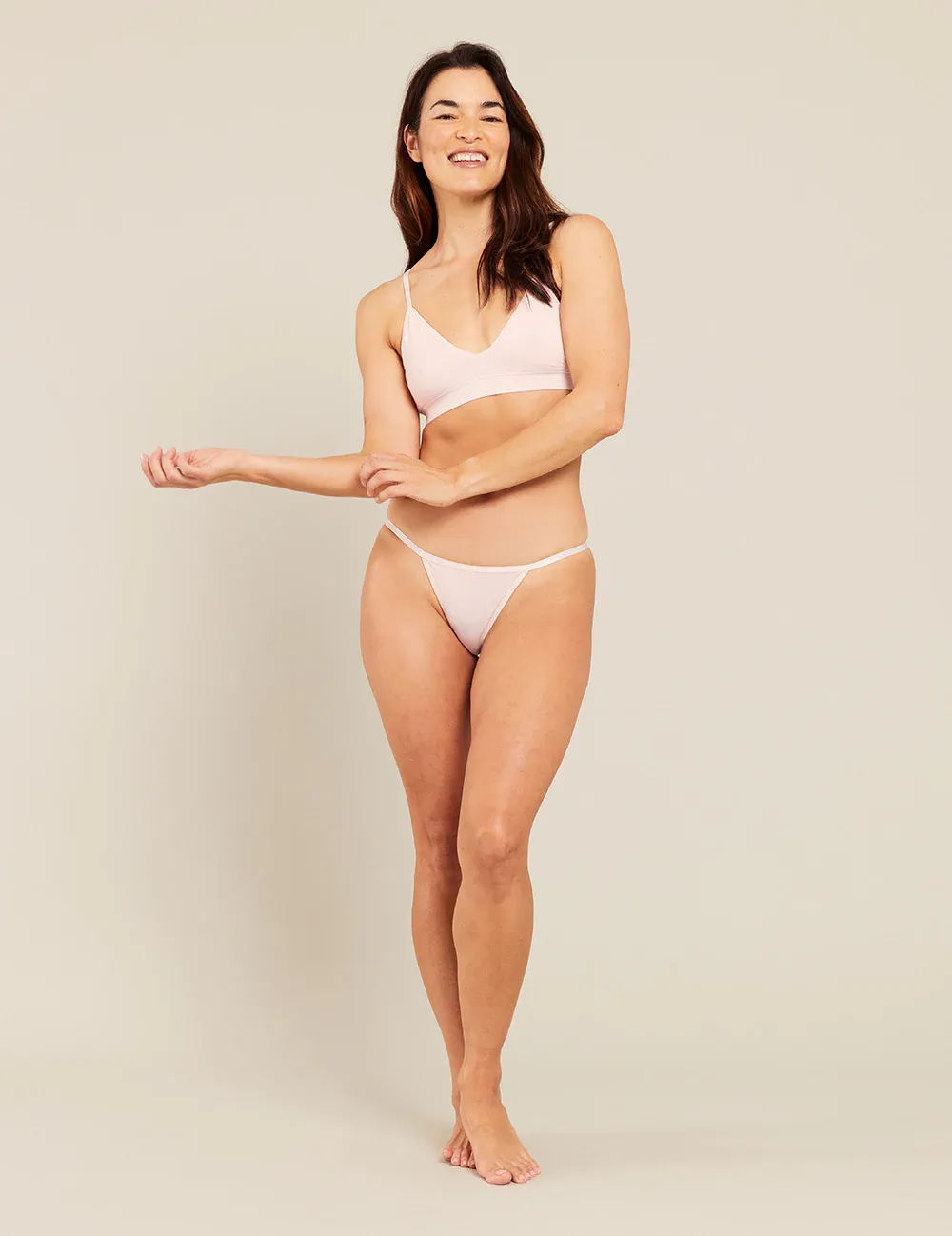 Lyolyte Thin G-string | Powder Pink sold by Bella Chic product image thumbnail 4