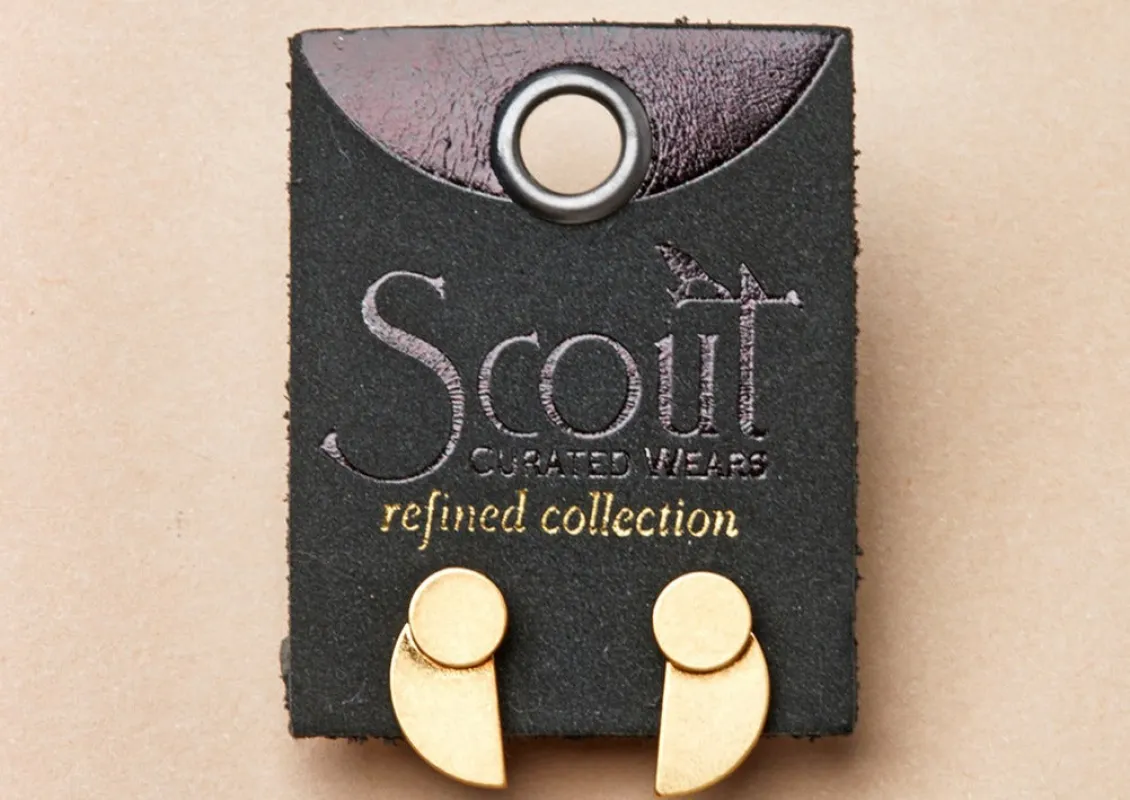 Refined Earring Collection - Eclipse Stud/Gold Vermeil made by Scout