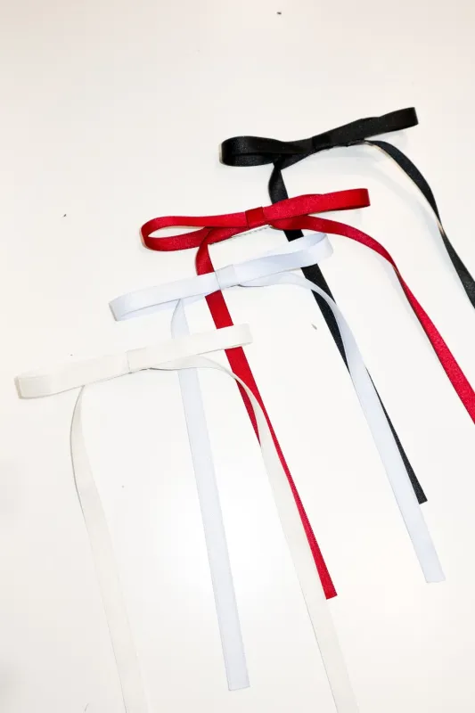 Hair Bow Clips | Large Skinny made by Bella Chic