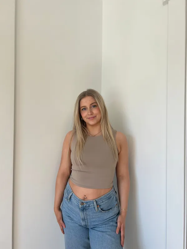 Roxanna Crew Neck Tank | Nomad sold by Bella Chic