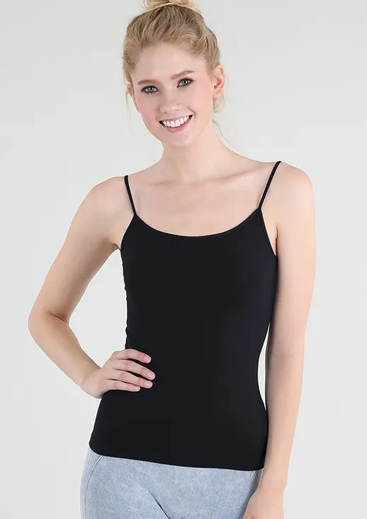 Ladies Knit Tank Top | Black sold by Bella Chic