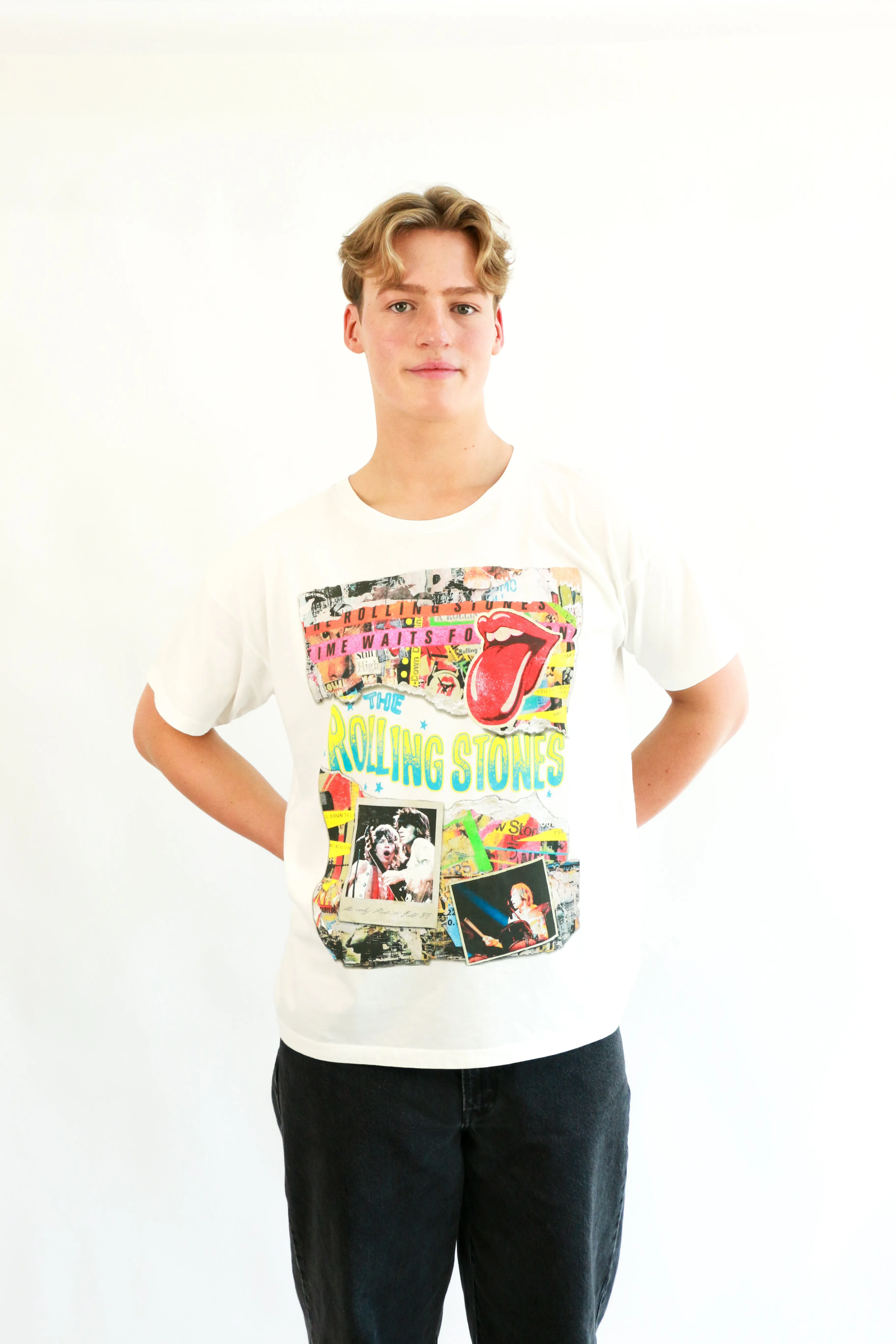 Rolling Stones Time Waits For No One Merch Tee sold by Bella Chic product image thumbnail 3