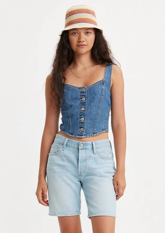 Alani Denim Corset sold by Bella Chic