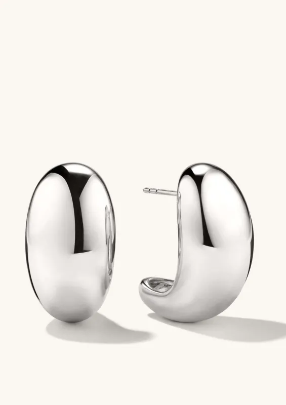 Essential Chunky Hoop | Silver sold by Bella Chic