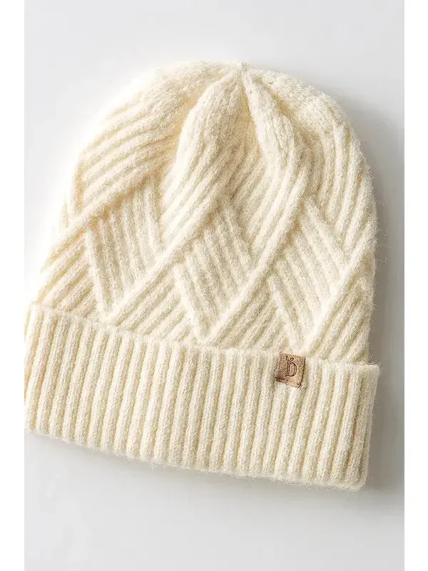 Textured Knit Beanie sold by Bella Chic product image thumbnail 4