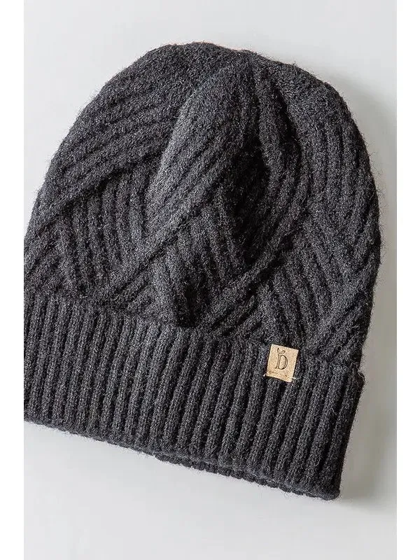 Textured Knit Beanie sold by Bella Chic product image thumbnail 3