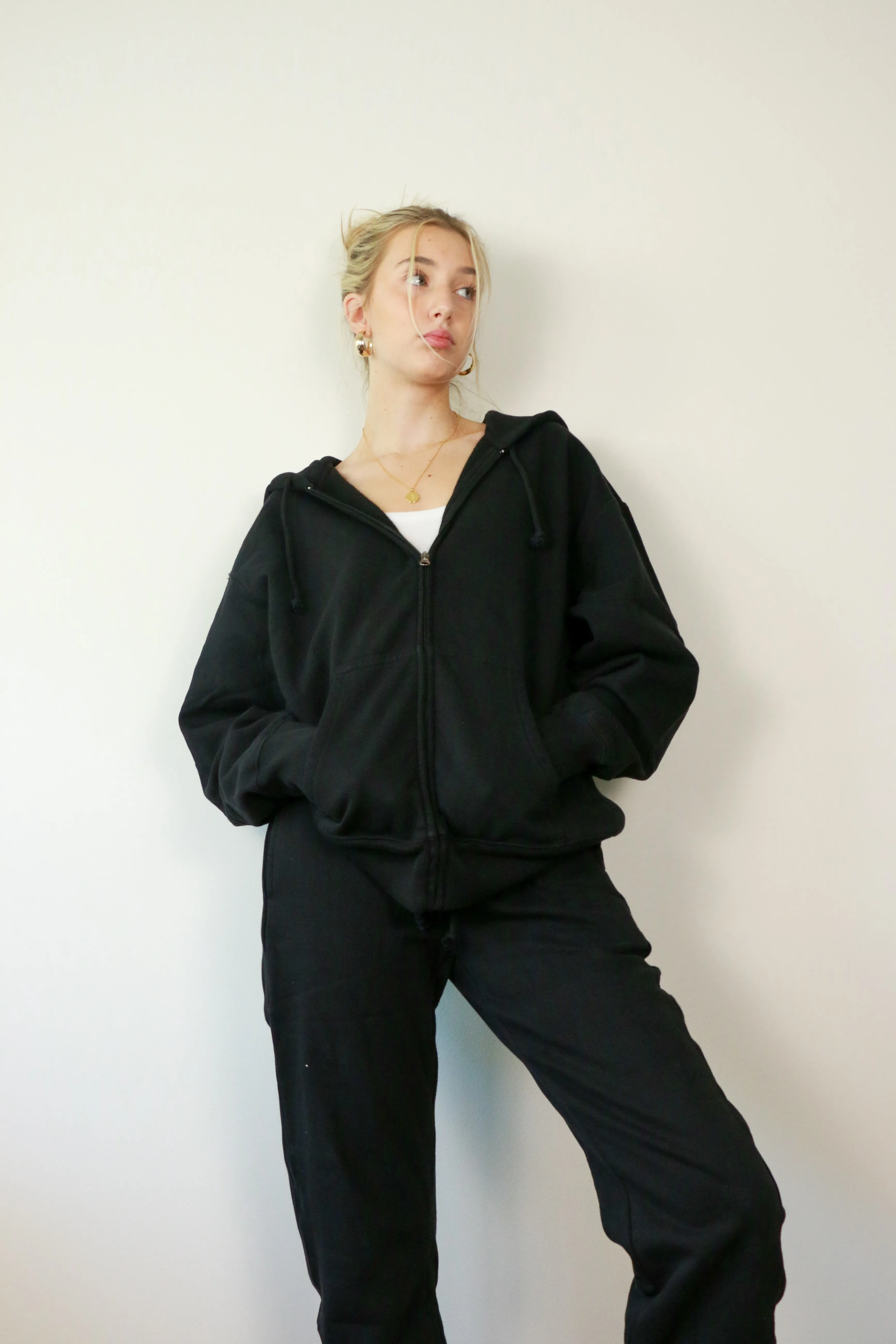 Hollie Boyfriend Zip Up | Black sold by Bella Chic product image thumbnail 3