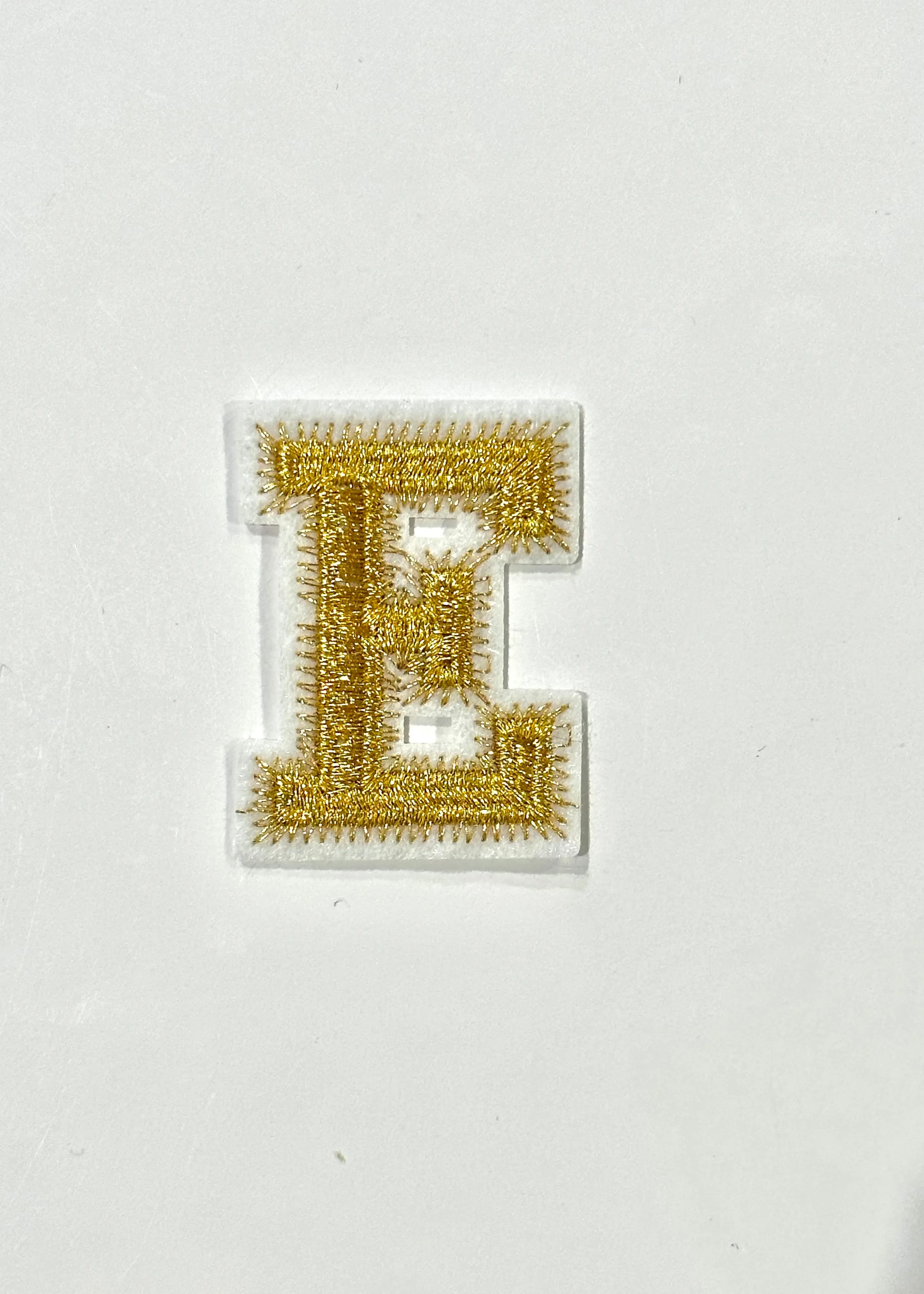 Gold Letter Zig Zag Stitch Patch sold by Bella Chic product image thumbnail 5