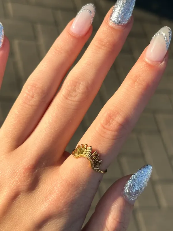 Dainty Sun Ring | Gold sold by Bella Chic