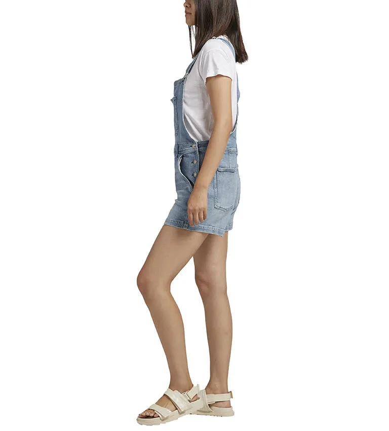 Silver Jeans Relaxed Fit Shortalls | Indigo sold by Bella Chic product image thumbnail 2