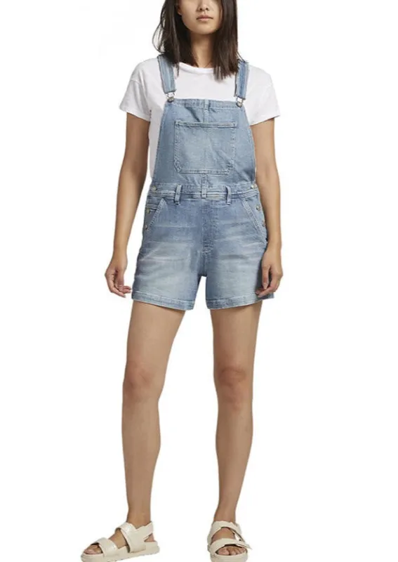 Silver Jeans Relaxed Fit Shortalls | Indigo made by Silver Jeans