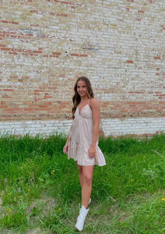 Larrow Dress | Cream sold by Bella Chic