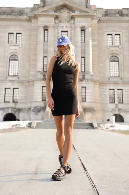 Halley Knit Dress | Black sold by Bella Chic