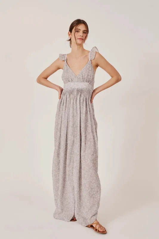 Cannes Floral Dress | Cream made by Dèluc