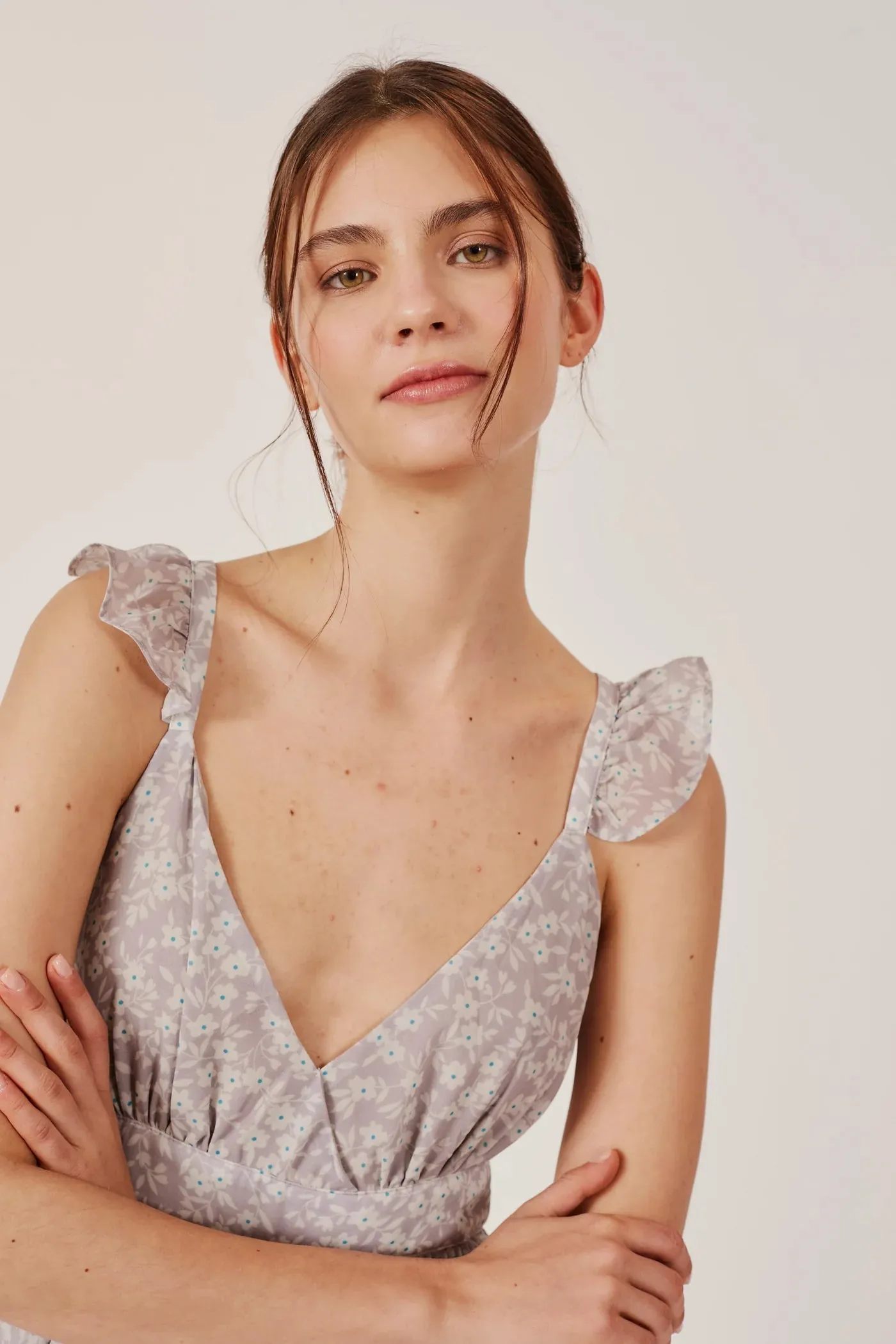 Cannes Floral Dress | Cream sold by Bella Chic product image thumbnail 3