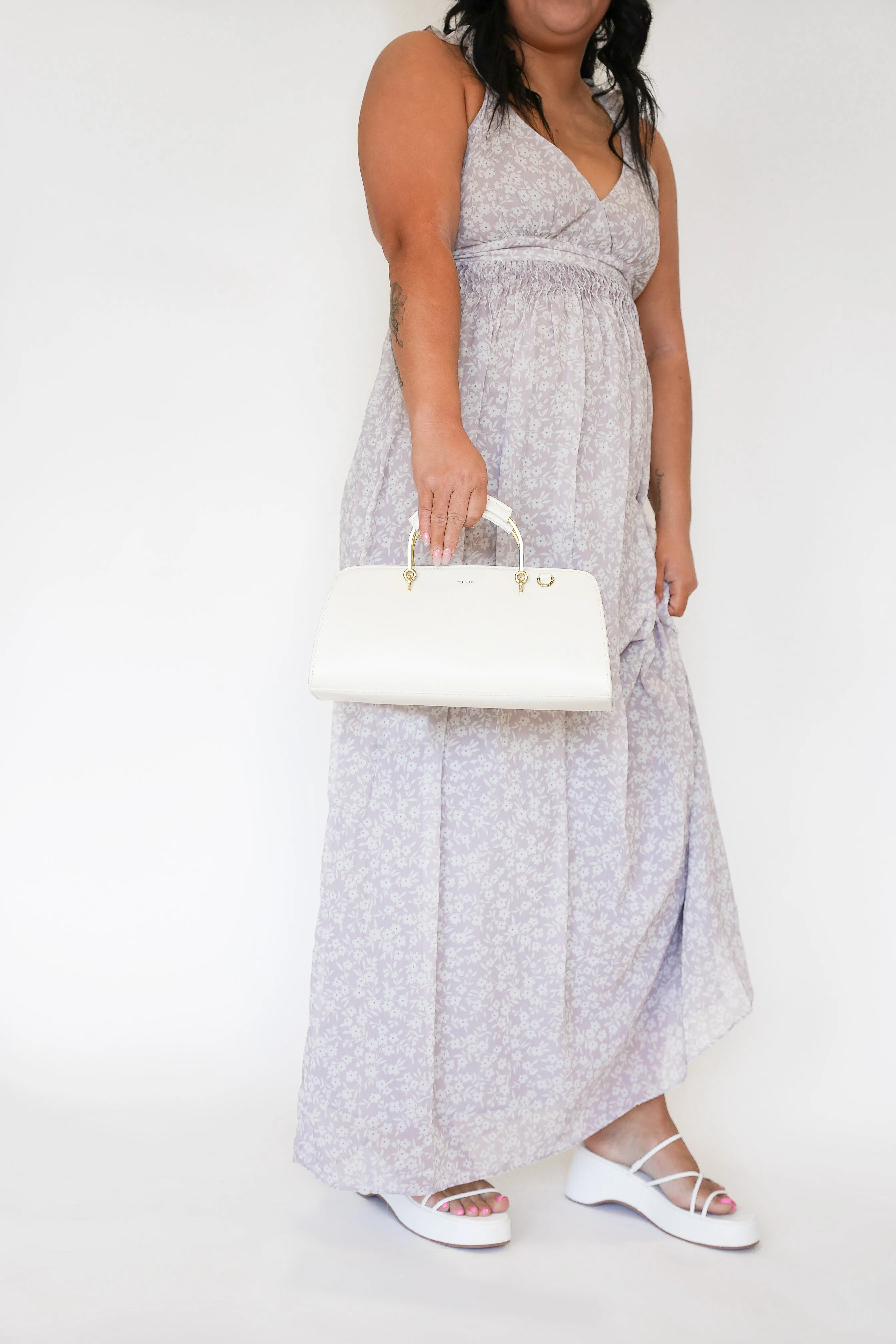Cannes Floral Dress | Cream sold by Bella Chic product image thumbnail 5