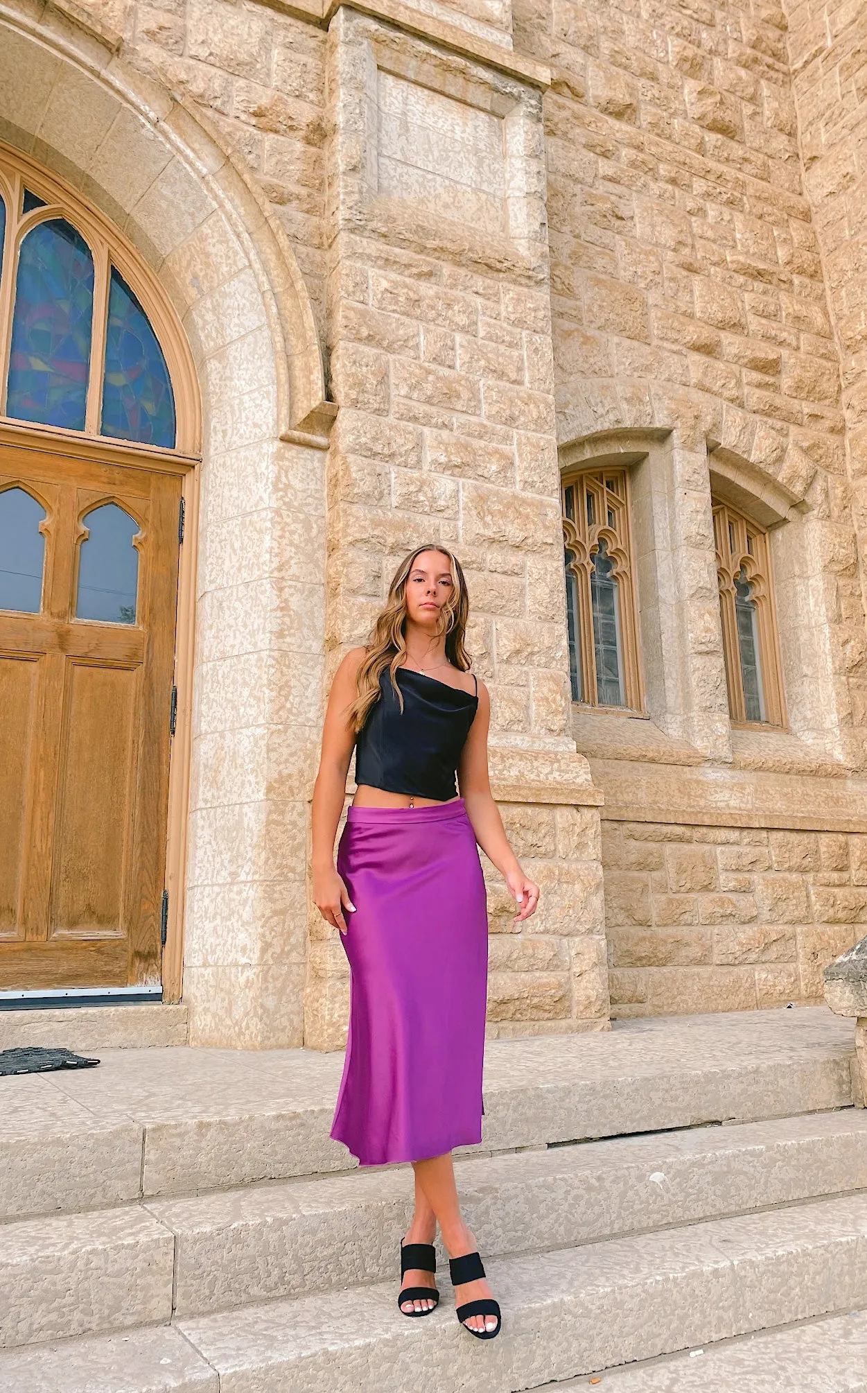 Mele Midi Skirt | Orchid sold by Bella Chic product image thumbnail 2