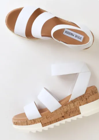 Steve Madden Bandi Sandals | White sold by Bella Chic product image thumbnail 2