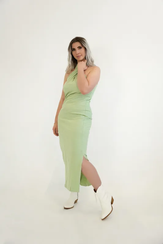 Hina Cross Over Halter Dress | Celedon made by RD Style