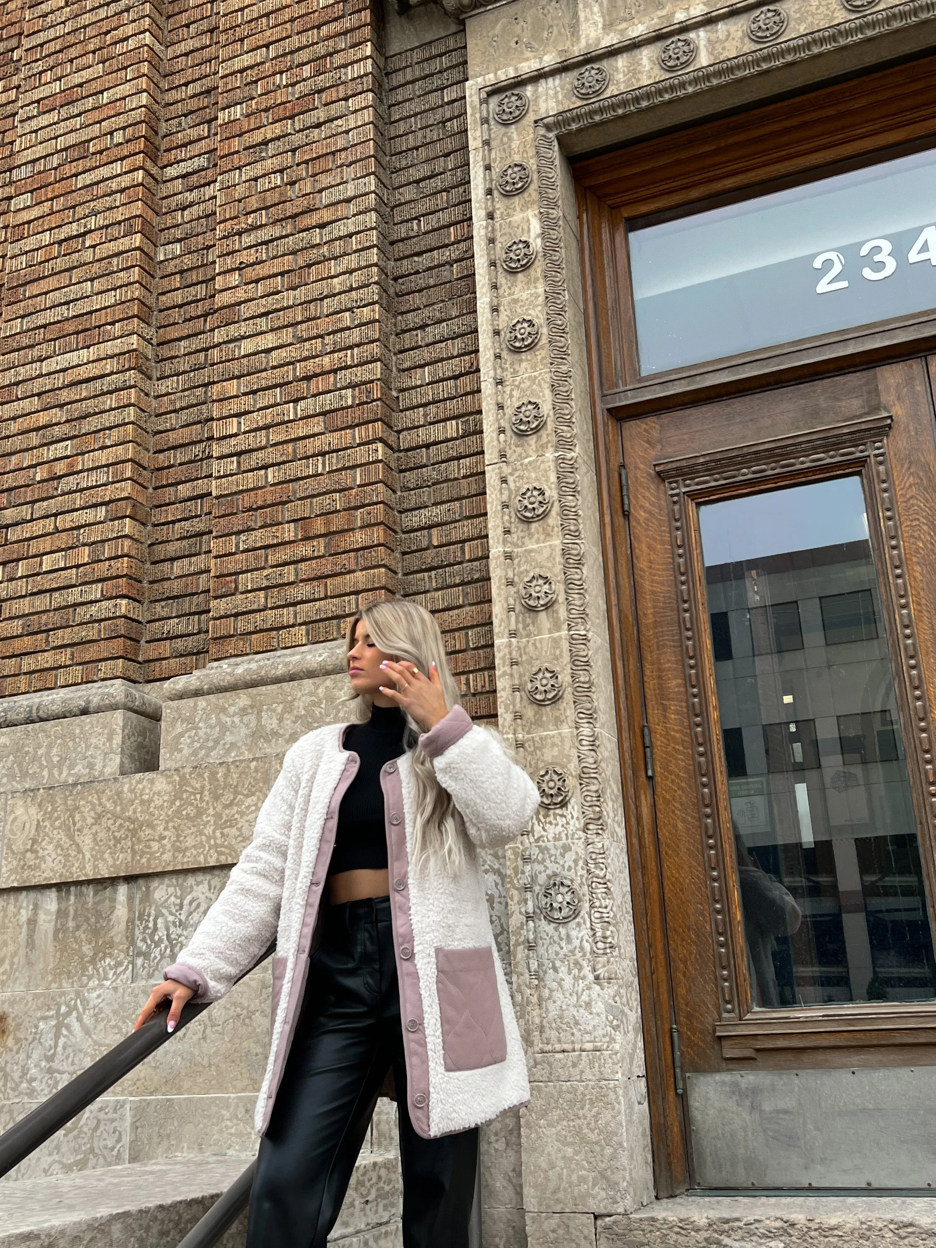 Randall Reversible Sherpa Jacket sold by Bella Chic product image thumbnail 5