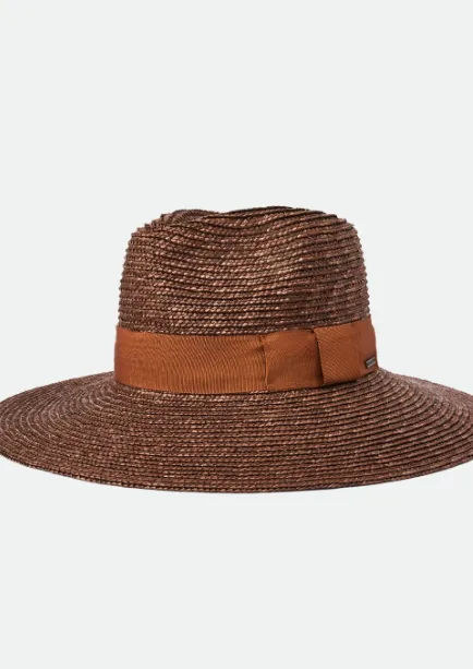 Brixton Joanna Straw Hat | Brown/Caramel sold by Bella Chic product image thumbnail 3