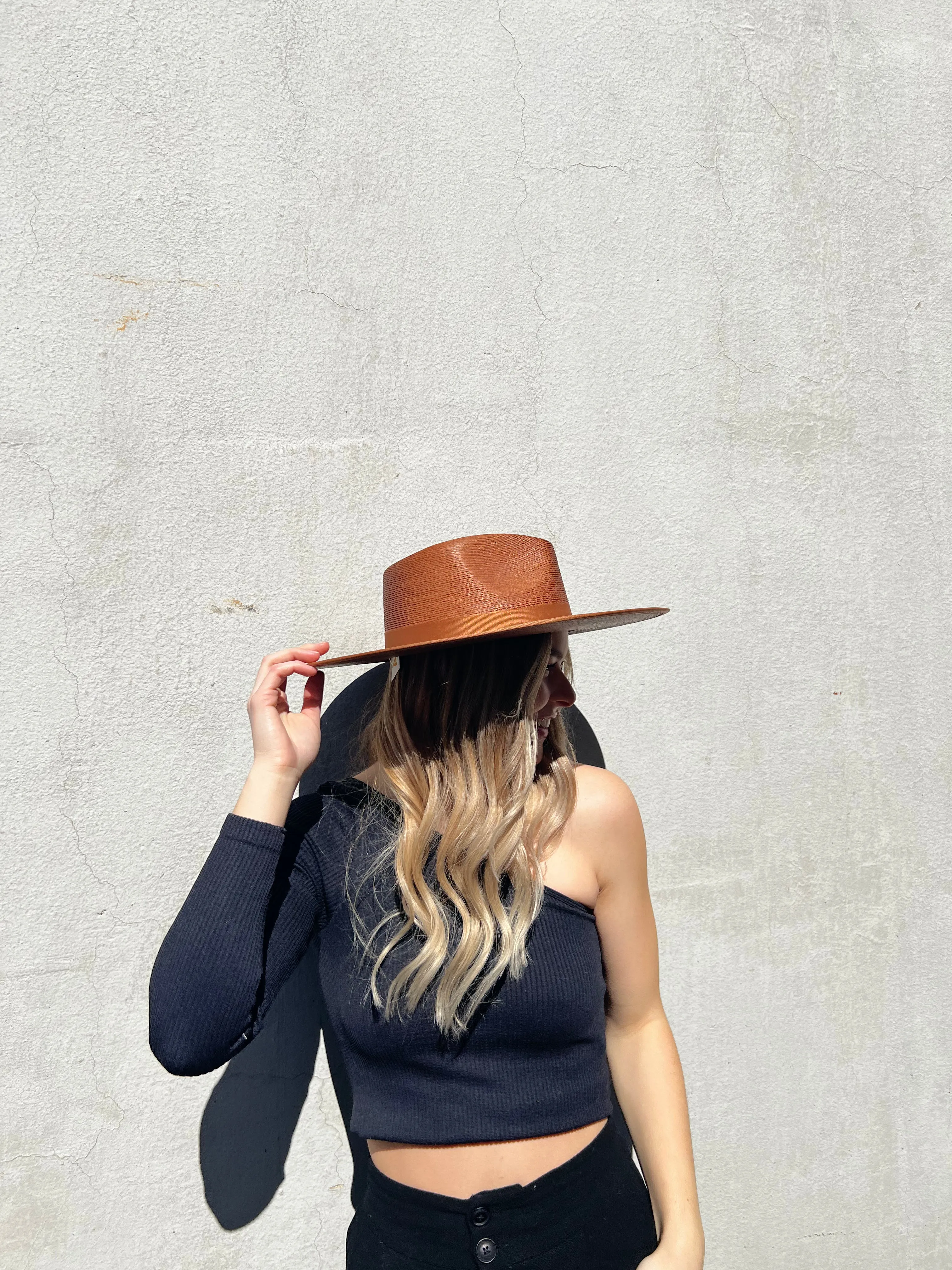 Brixton Joanna Straw Hat | Brown/Caramel sold by Bella Chic product image thumbnail 2