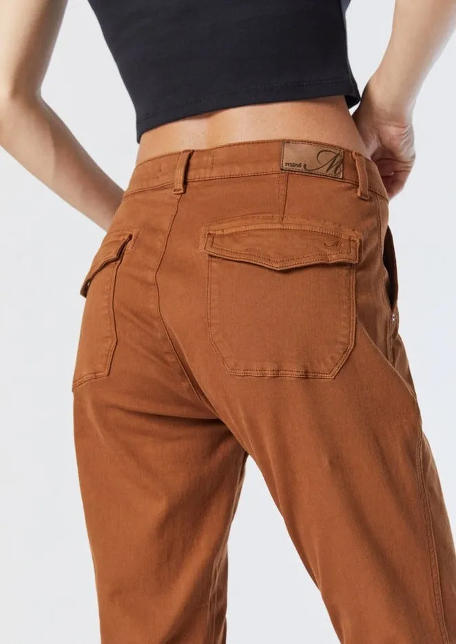 Ivy Slim Cargo Pants | Roasted Pecan Twill sold by Bella Chic product image thumbnail 3