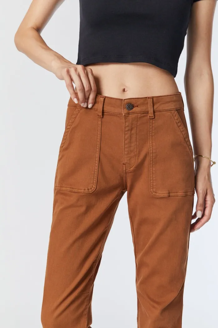 Ivy Slim Cargo Pants | Roasted Pecan Twill sold by Bella Chic product image thumbnail 4