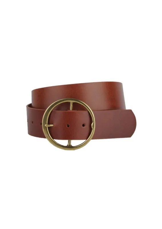 MW Large Buckle Belt | Brown Copper made by Bella Chic