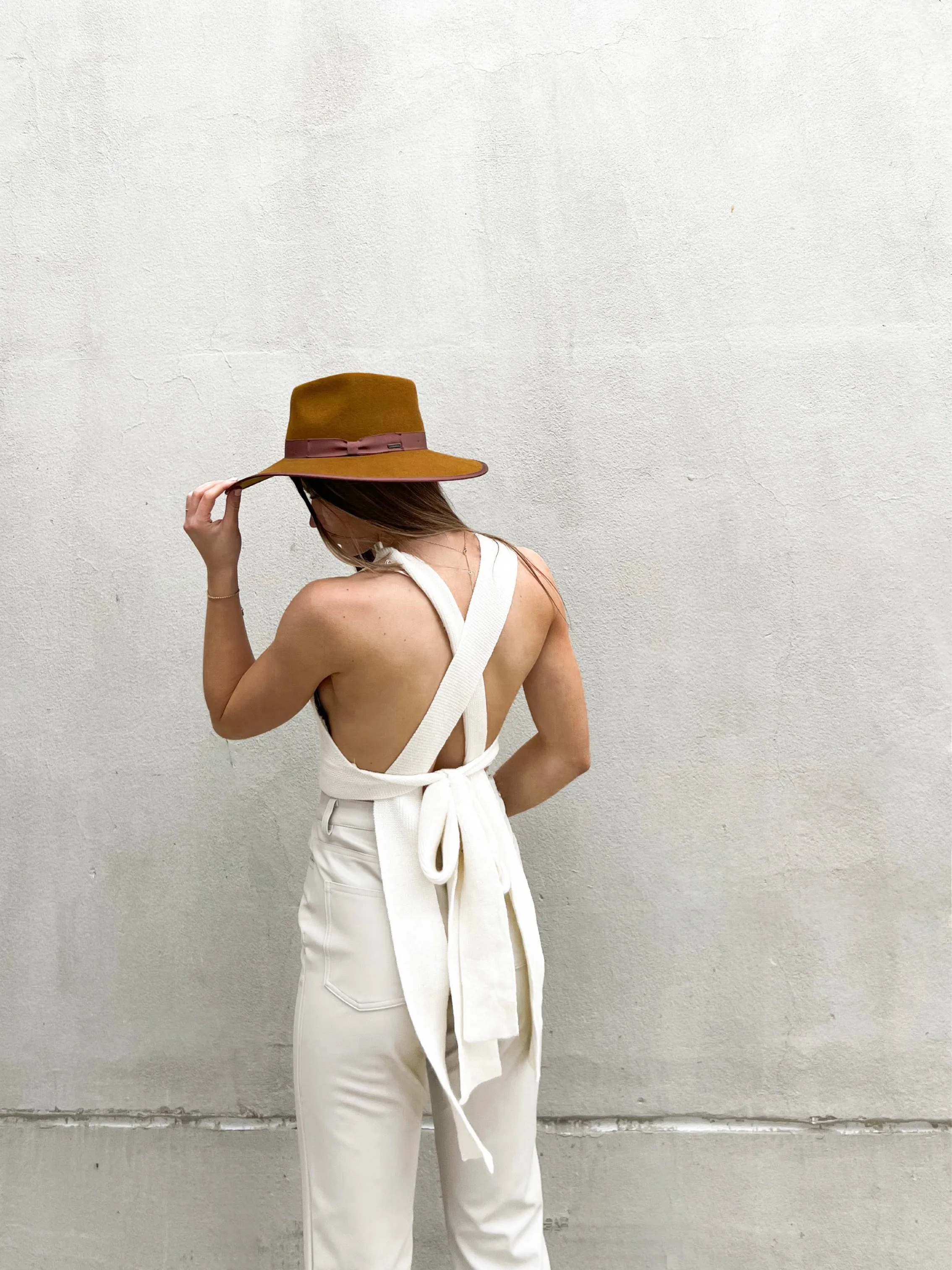 Brixton Jo Rancher Fedora | Brass sold by Bella Chic product image thumbnail 4