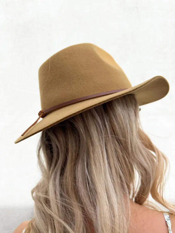 Brixton Wesley Fedora | Medal Bronze sold by Bella Chic