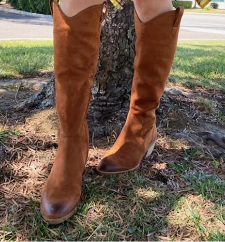 Brooks Tall Boot | Tan sold by Bella Chic
