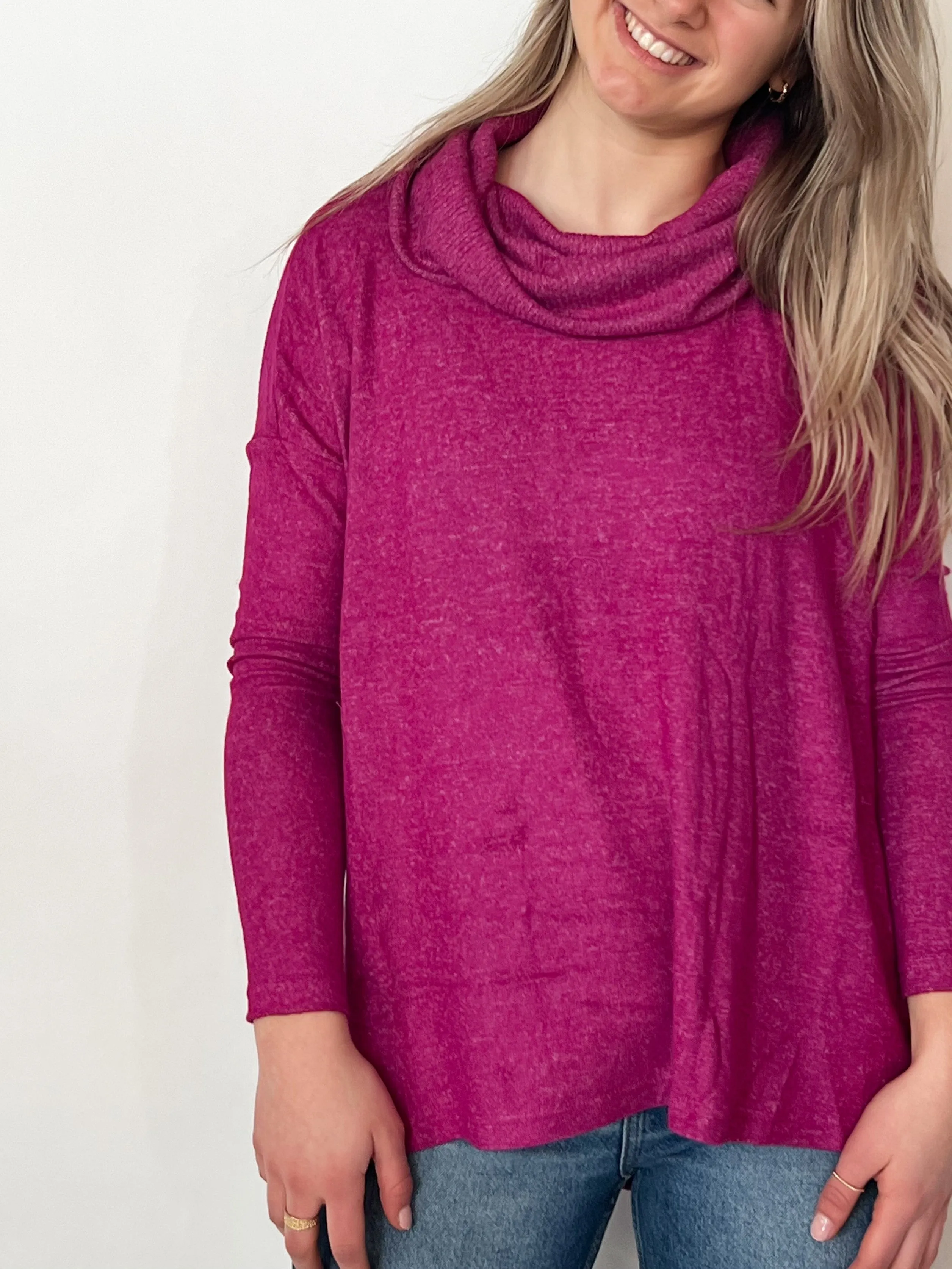 Melysa Marled Cowl Neck Top sold by Bella Chic product image thumbnail 2