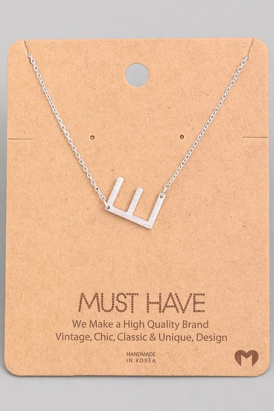 Must Have Hanging Initial Necklace | Silver sold by Bella Chic product image thumbnail 5