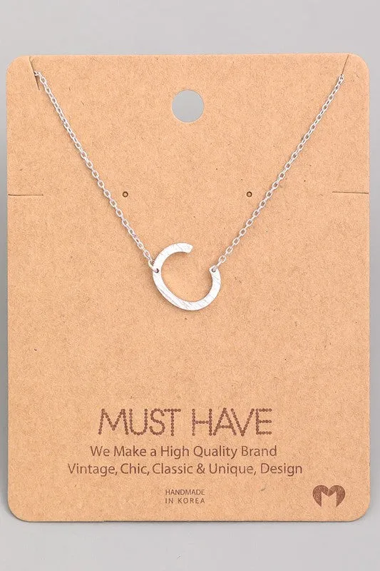 Must Have Hanging Initial Necklace | Silver sold by Bella Chic product image thumbnail 3
