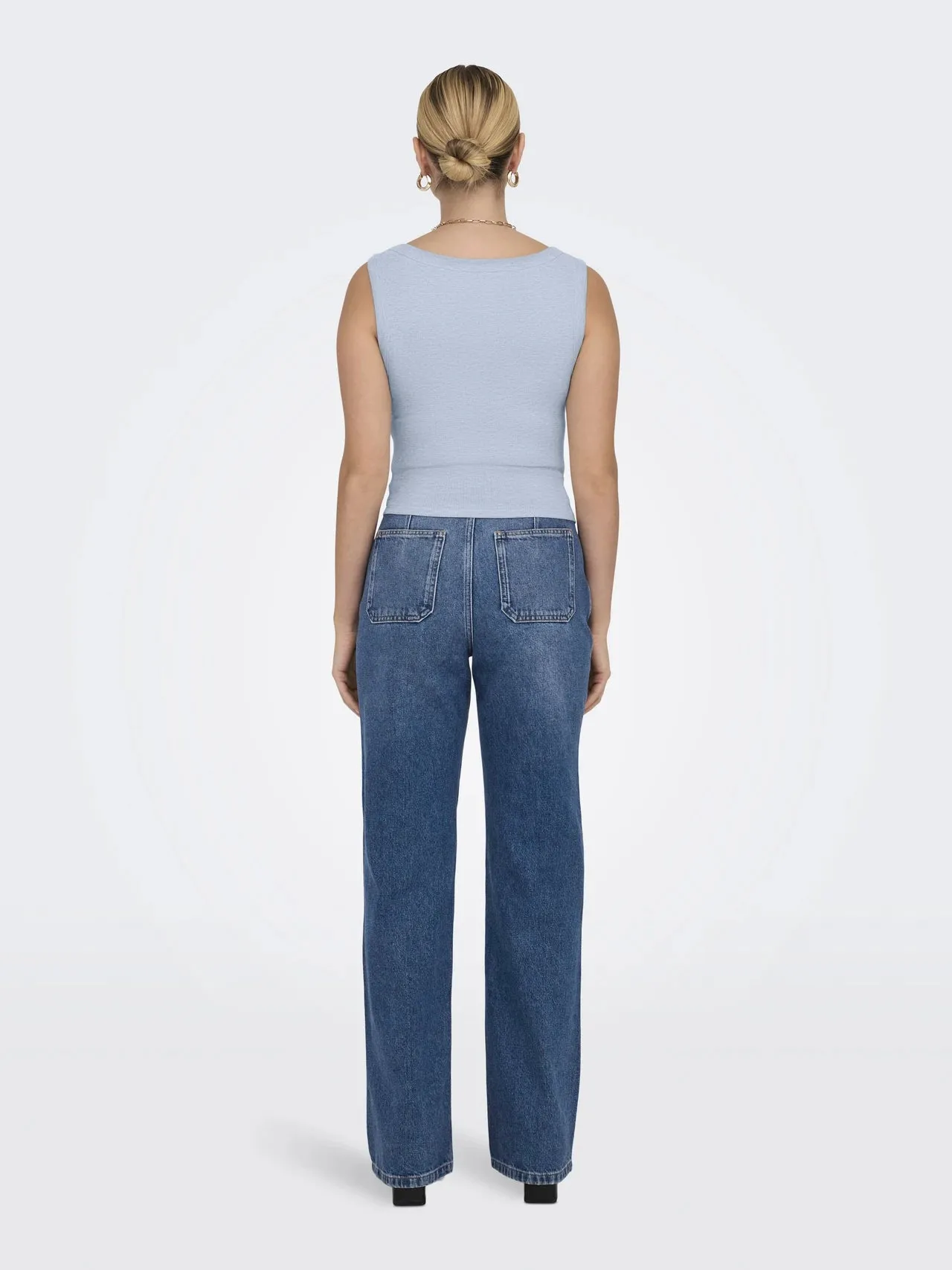 Easy Tank Top | Soft Chambray sold by Bella Chic product image thumbnail 2