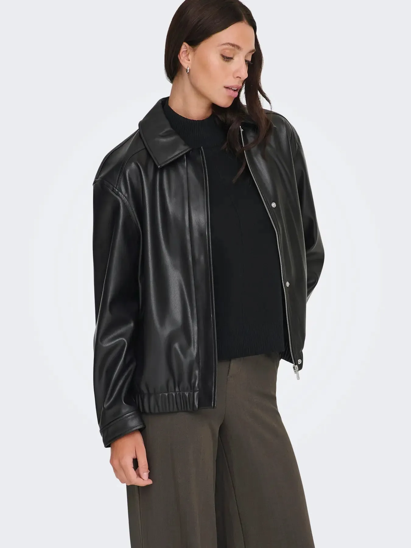 Verona Faux Leather Jacket sold by Bella Chic