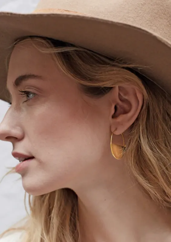 Lunar Hoop Earrings made by Scout