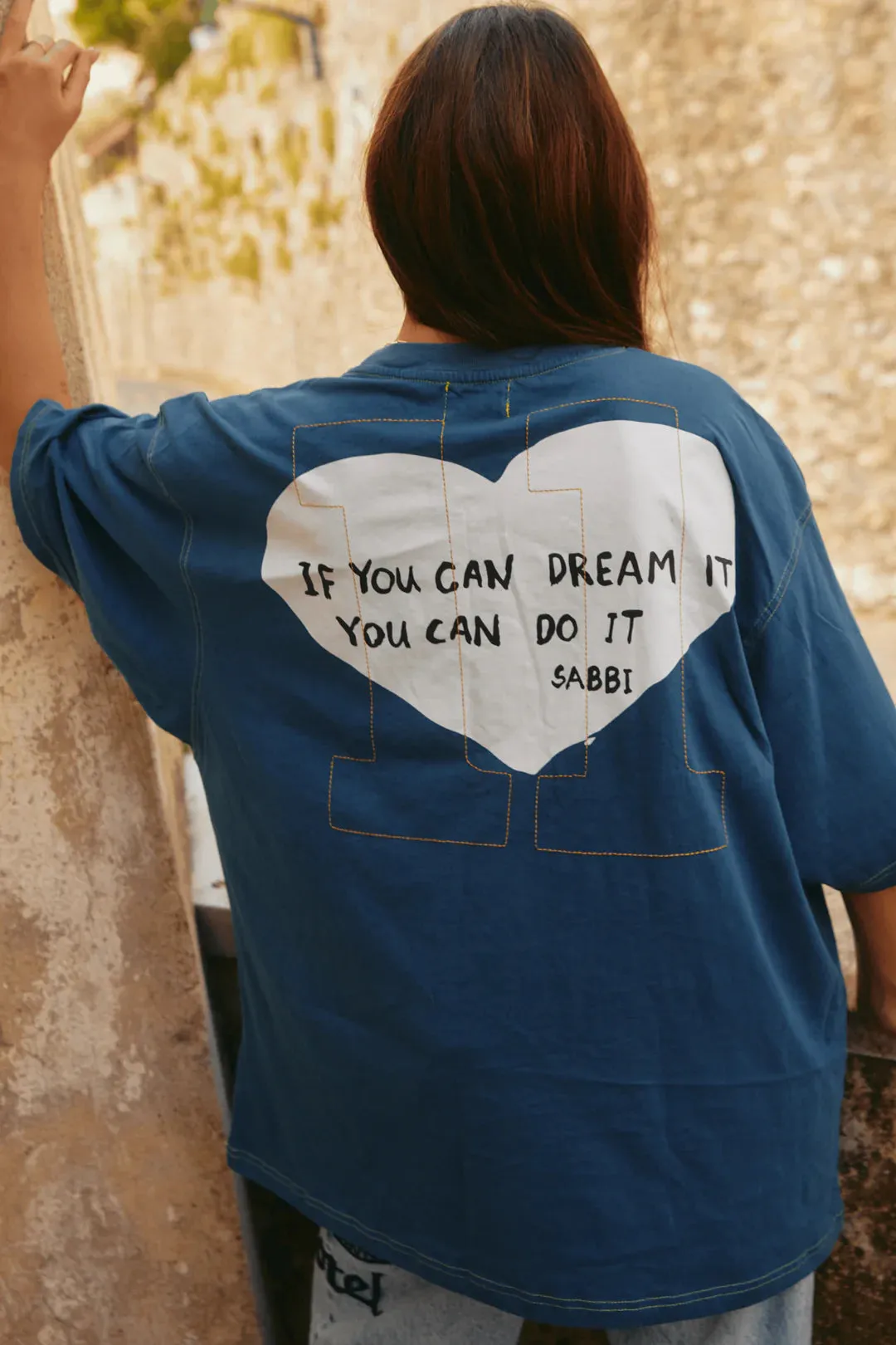 The Very Oversized Don't Sell Yourself Tee | Navy sold by Bella Chic product image thumbnail 2