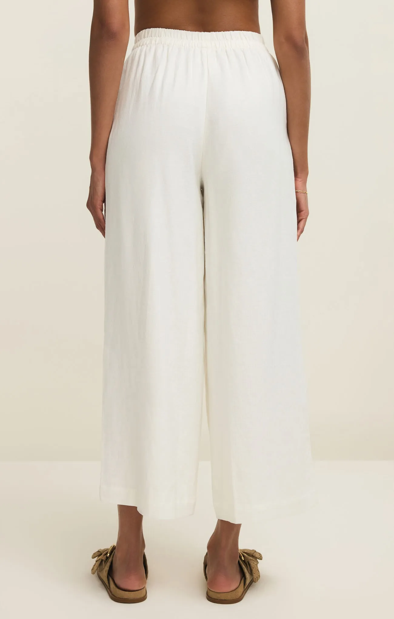 Scout Linen Pant | White sold by Bella Chic product image thumbnail 3