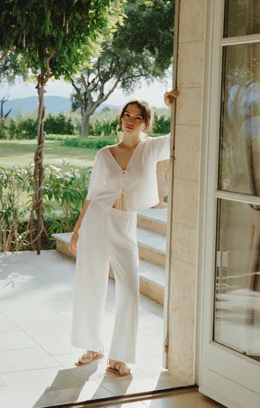 Scout Linen Pant | White made by Z Supply