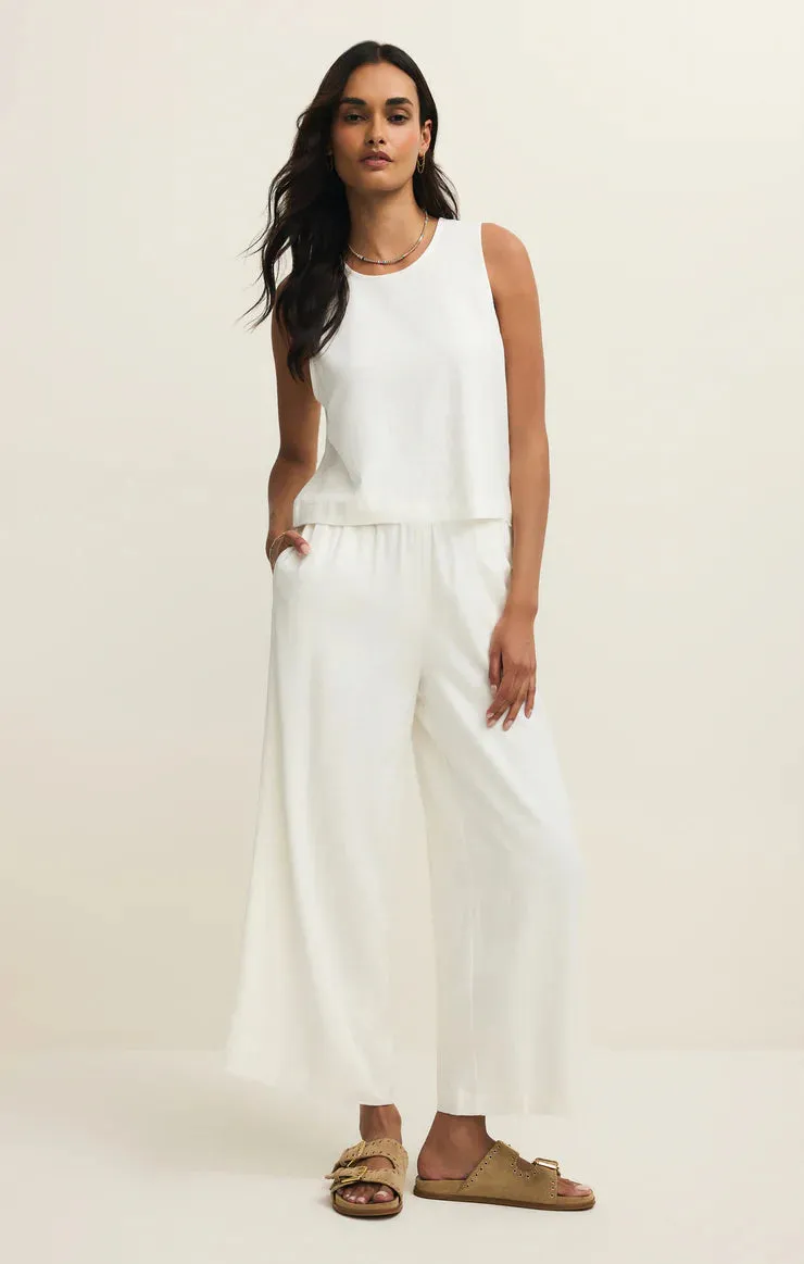 Scout Linen Pant | White sold by Bella Chic product image thumbnail 2