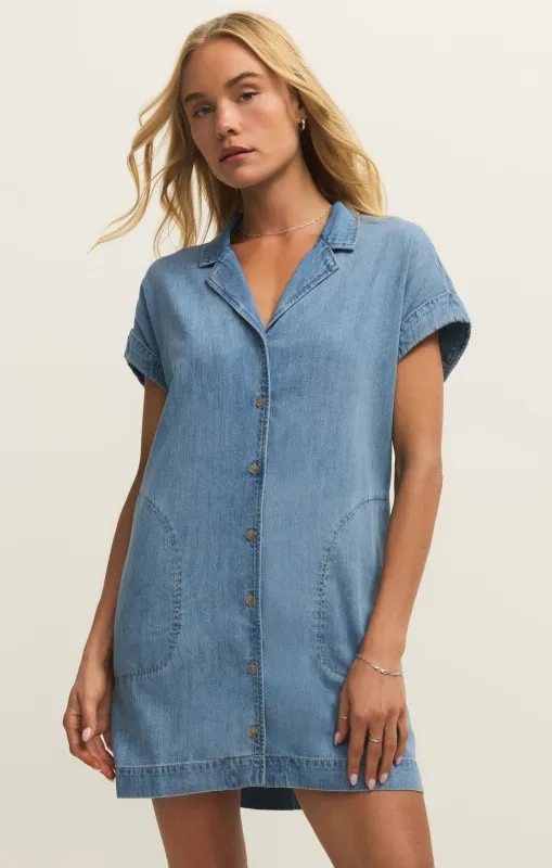 Napa Denim Mini Dress sold by Bella Chic