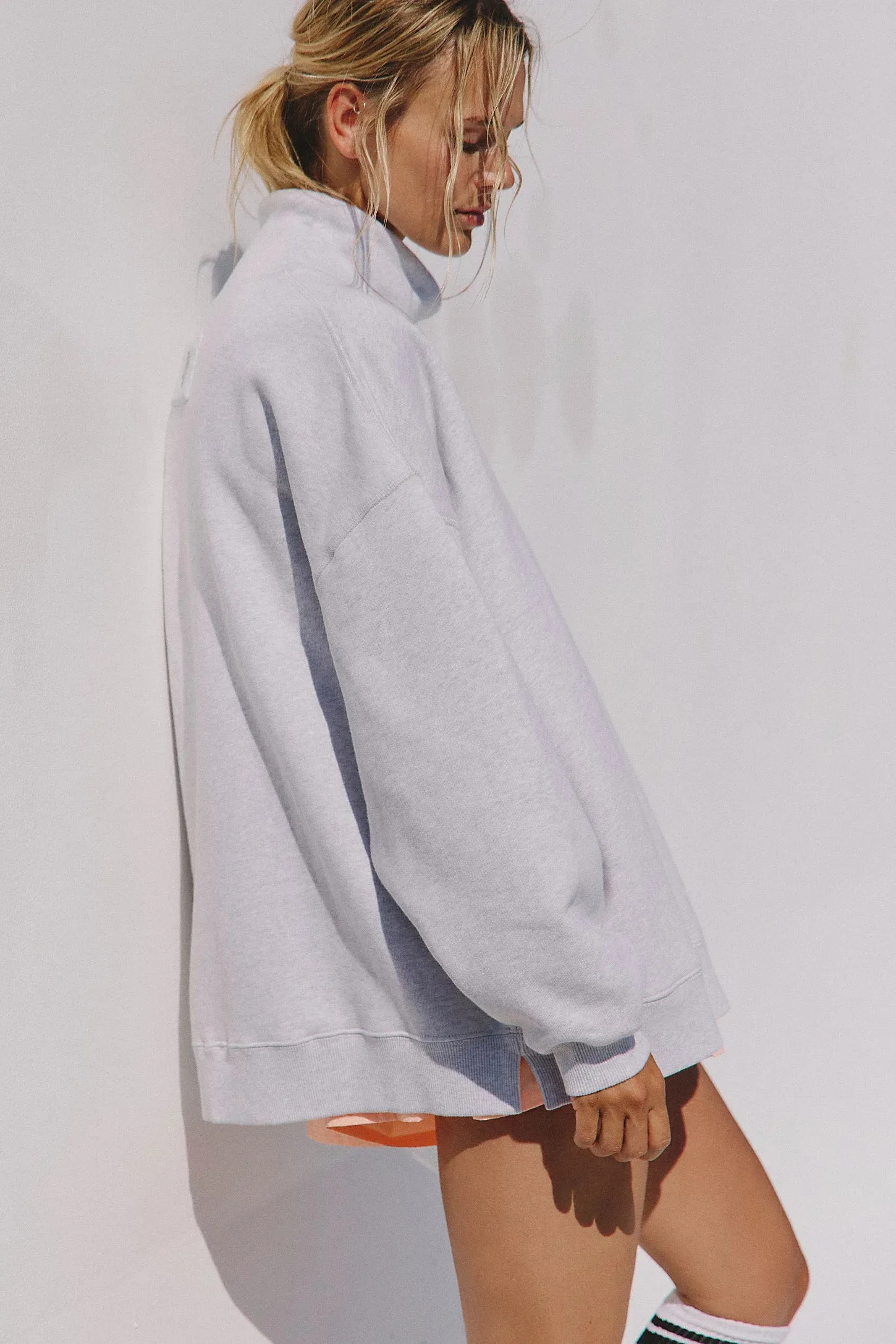 A Cut Above Mock Neck Pullover Sweatshirt sold by Bella Chic product image thumbnail 3